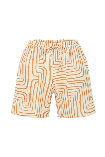 Mudo شورت قصير مطبوع برباطات