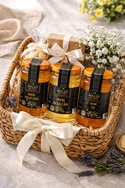Melio Lav Honey Pachet Miere Naturala 3x500gr | Miere poliflora + tei + salcam |