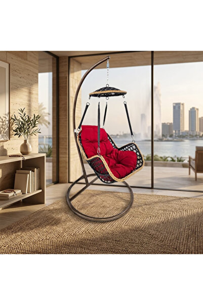 TrentonGCC كرسي أرجوحة أنيق وعصري للقهوة