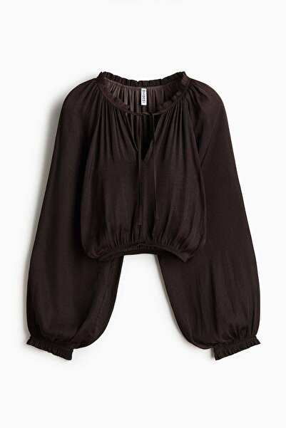 H&M Balloon-sleeved blouse