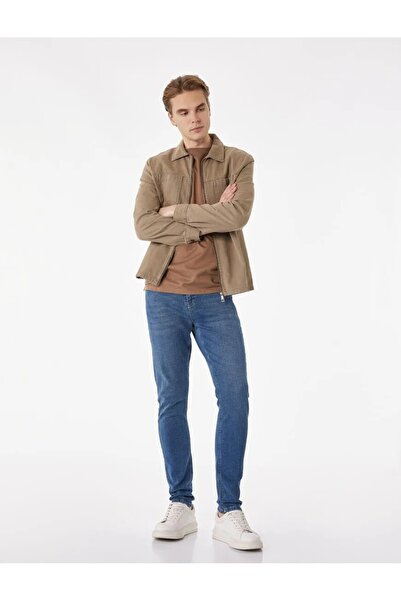 Koton بنطلون جينز قطني ضيق بخصر عادي - مايكل جين