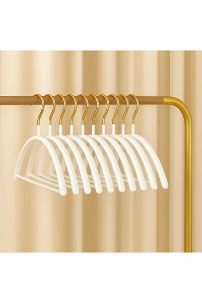 FOXMAG24 Set de 10 umerașe metalice cu strat anti-alunecare, dimensiuni 42,5 ...