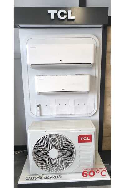 TCL MULTİ KLİMA 27000 Btu/h Dış Ünite 18+12+9 Multi Duvar Tipi İç Ünite (MONT...