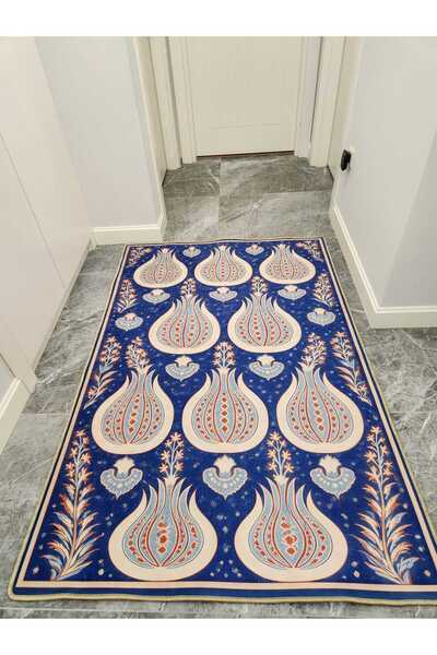YTR HOME Dijital Baskı Yıkanabilir Kaymaz Taban Dekoratif Salon Mutfak Halısı...