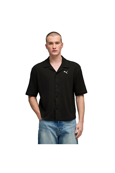 Puma Απαραίτητα για την Ντουλάπα: Ανδρικό Μαύρο Πουκάμισο Casual Στυλ 63436301