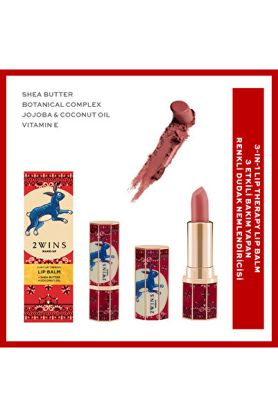 2wins 3-in-1 Lip Balm | Caramel Frappe