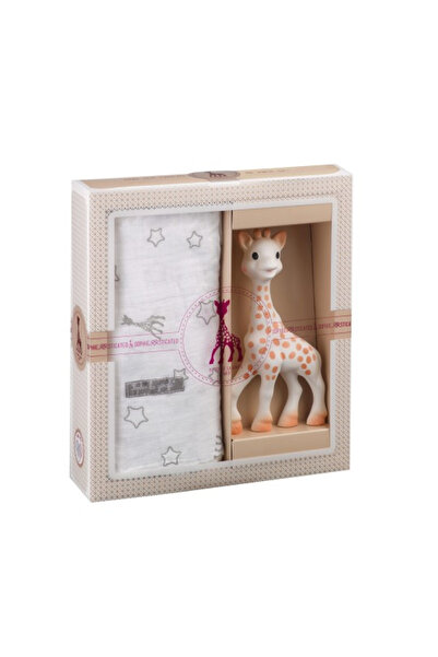Vulli SOPHIEsticated Gift Set With Giraffe Sophie And Diaper 120x120 cm