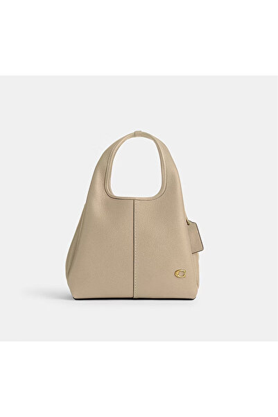 By Coach Leather Hobo Shoulder Bag Elegant Versatile Handbag for Women with A...