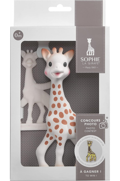 Vulli Set cadou Sophie Girafa și inel de dentiție alb