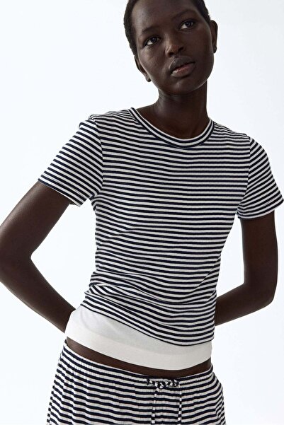 H&M Ribbed T-shirt