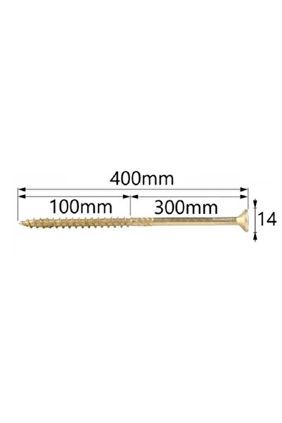 Mag-Krak Surub Dulgherie Cap Inecat 10x400 mm Torx TX50 - 50buc/cutie