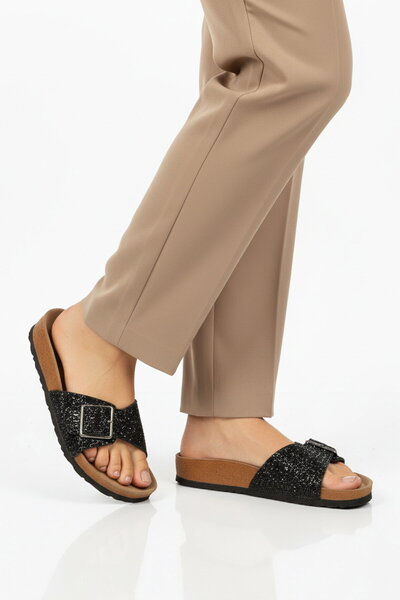 Pierre Cardin Black Lightweight Women's Daily Slippers Pc-7553 Z