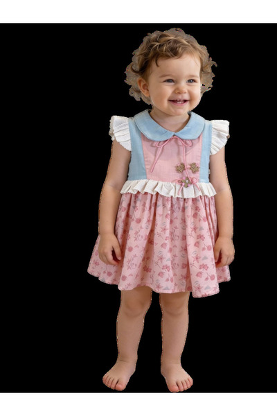 The-kid.co Boho Pink Fairy Tale Dress