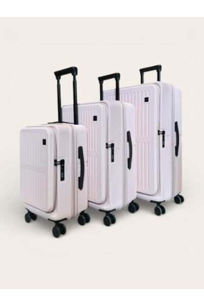 Akyat مجموعة حقائب سفر من ثلاث قطع مع فتحة أمامية