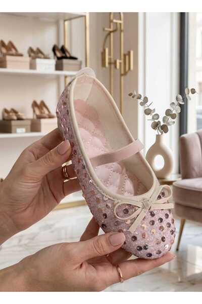 VARLIK AYAKKABI Balerini pentru copii cu paiete, colecția nouă