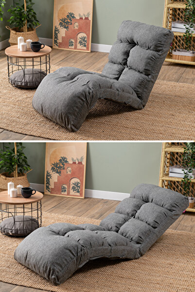 Pafu Fuwa Fonksiyonel Mekanizmalı Oyuncu Koltuğu - Keten Açık Gri