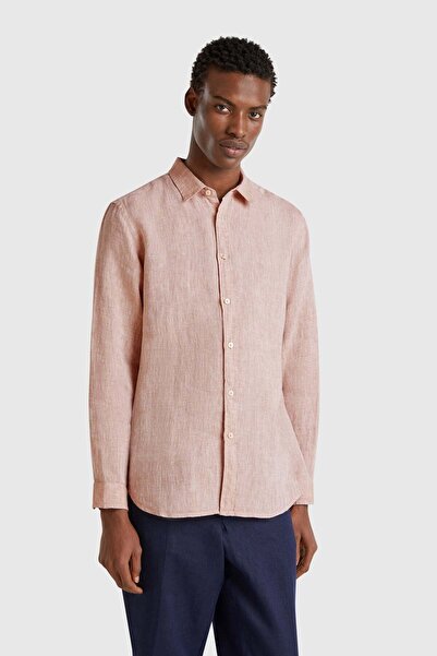 United Colors of Benetton Cămașă de in BNT-M pentru bărbați, cod model: 5BKU5...