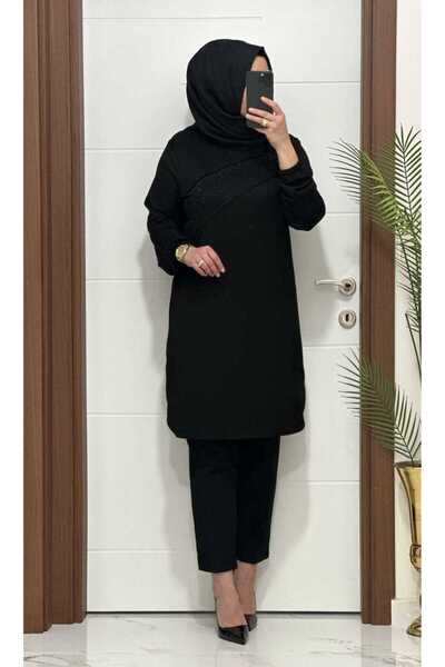 masalabiyem 12650 K 50 Black Cross Stone Tunic