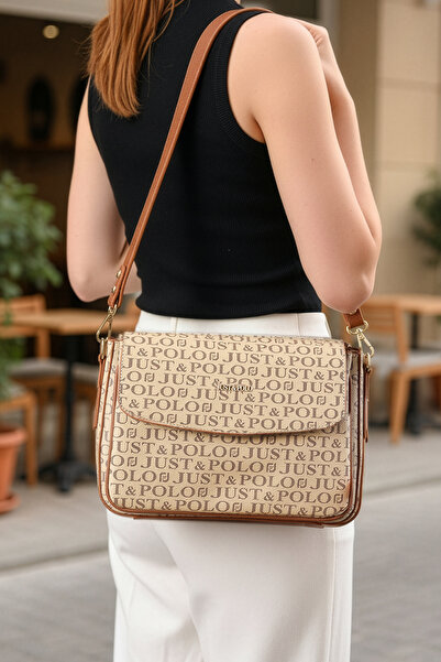 Just Polo Women's 5-Compartment Chain Long Strap New Season Accessory Hand & ...