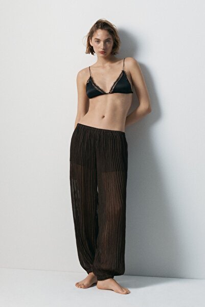 Massimo Dutti Pilili şalvar pantolon