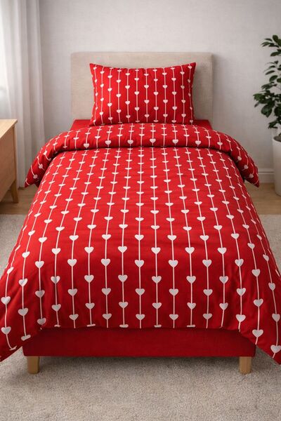 Constanza Exclusive طقم غطاء لحاف مفرد من القطن منقوش مقاس 160 × 220 سم من لو...