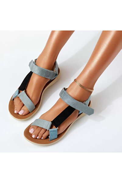 Zaira Γυναικεία Σανδάλια Χαμηλής Σόλας Faier Μπλε # 15780 - 39