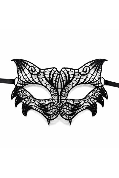 Vipfoni Black Lace Venetian Mask for Women – Elegant Party & Prom Mask No. 3