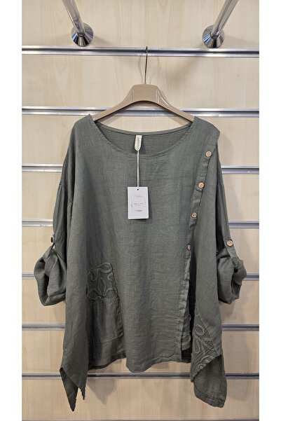 Park Moda Дамска италианска ленена блуза