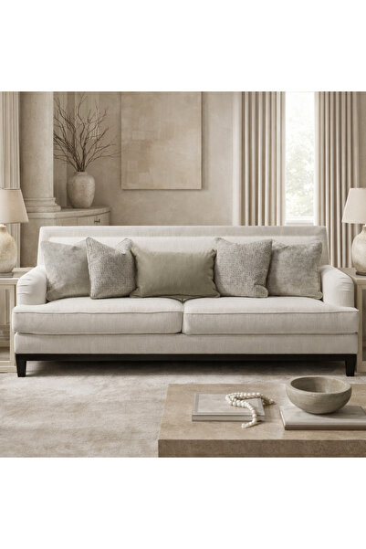 Roots Furniture Romanian Key Beige 4 Seater Sofa