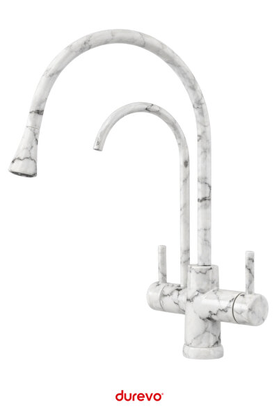 DUREVO Damla Series - 3-Way Kitchen Sink Faucet with Water Purification (Wate...