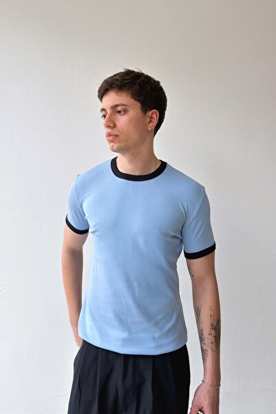 Flaw Wear Βασικό μπλουζάκι με ριμπάνελ στο λαιμό
