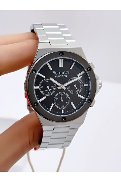Ferrucci ساعة يد رجالية مع وظيفة الحبل الفولاذي 3 ATM مقاومة للماء ضمان لمدة ...