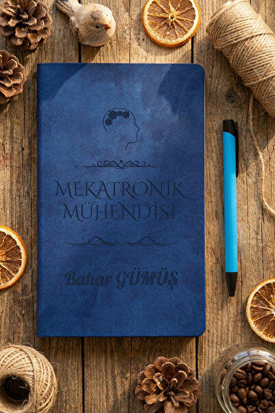 Hedizu Mekatronik Mühendisi Kişiye Özel Defter ve Kalem Mavi Mühendisler Günü...