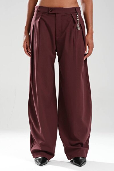tw3 Women's Logo Metal Accessory Detailed Design Trousers