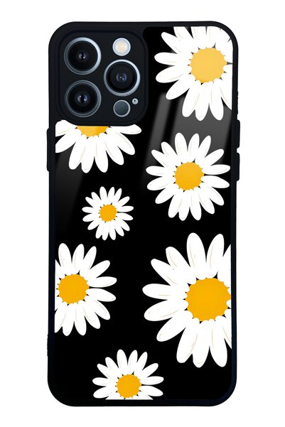 Spoyi iPhone 13 Pro Max Daisy Design Glossy Phone Case