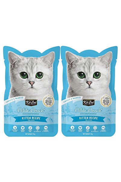 Kit Cat طعام قطط رطب كلاسيكي بنكهة الدجاج - عبوة صغيرة 70 جرام (عبوة من قطعتي...