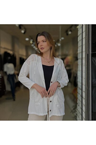 güncüoğlu Long Sleeve Hooded Summer Shirt, Length 80 cm