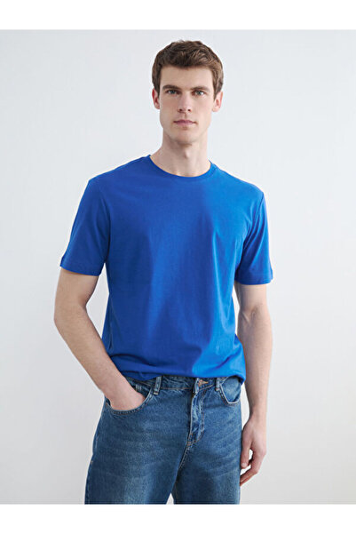 LC Waikiki RMZ GİYİM FARKIYA تي شيرت رجالي من القطن الممشط بياقة روبا