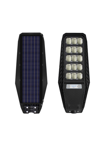 HASSAN Lampă stradală solară de 500W cu 15 panouri și baterie de 24000mAh