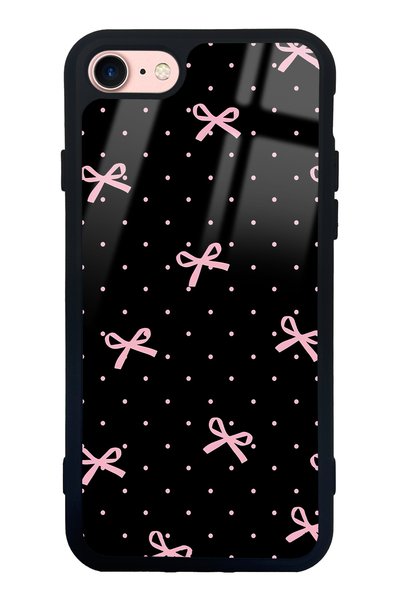 Spoyi iPhone 7 Glossy Phone Case with Pink Ribbon Design