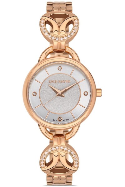 Dice Kayek Women's Wristwatch Silver & Rose