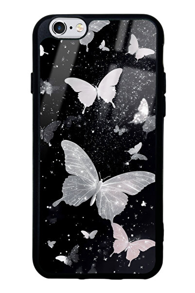 Spoyi iPhone 6s Kelebek Tasarımlı Glossy Telefon Kılıfı