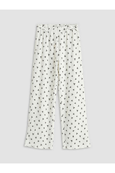LC Waikiki RMZ GİYİM FARKIYLA Pantaloni de trening pentru fete cu imprimeu cu...