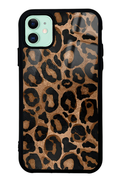 Spoyi iPhone 11 Leopar Tasarımlı Glossy Telefon Kılıfı