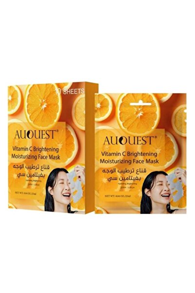 Auquest ماسك قناع للوجه بخلاصة فيتامين سي 10 اقنعه