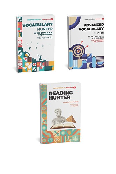 Berk Hoca YDT,YDS,YÖKDİL Vocabulary Hunter & Advanced Vocab H & Reading Hunte...