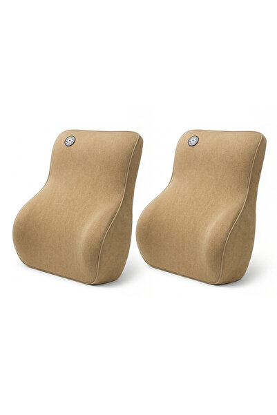 AGC قطعتان من وسادة دعم أسفل الظهر من الفوم الذاكر لمقعد السيارة وكرسي المكتب...