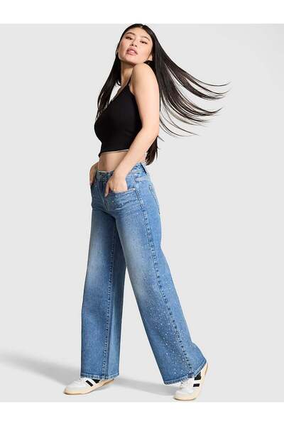 PINK Denim by Bol Paça Pantolon
