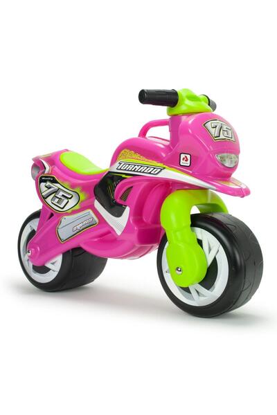 Injusa Παιδική Μοτοσικλέτα Τούντρα Τορνάντο, Φαρδιές Ρόδες, 18 Μηνών+, Ροζ