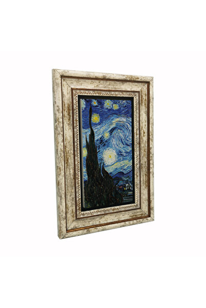 Sadrazam Έναστρη Νύχτα - Πίνακας με θέμα τον Βαν Γκογκ σε φυσική πέτρα 20X30D...